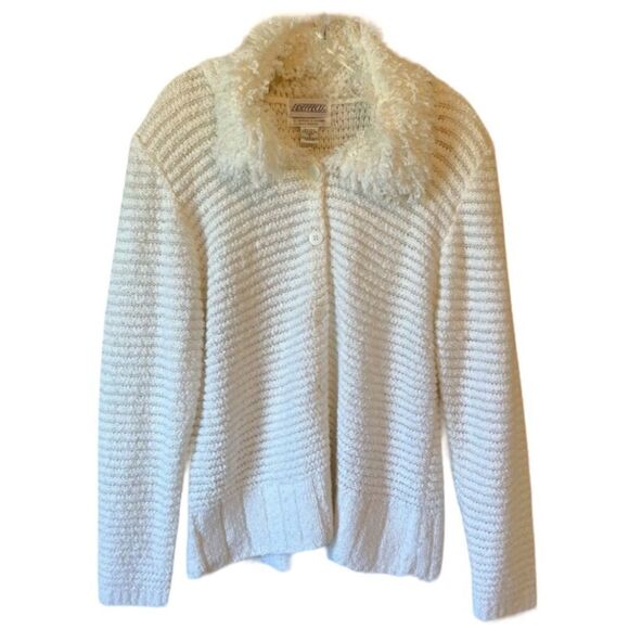 Vintage White SideEffects Cardigan - Picture 10 of 10